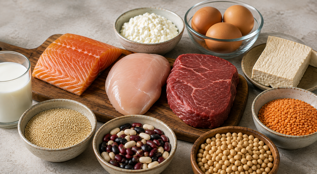 Protein-rich foods that provide essential amino acids